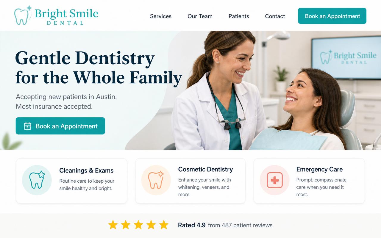 Functional website example